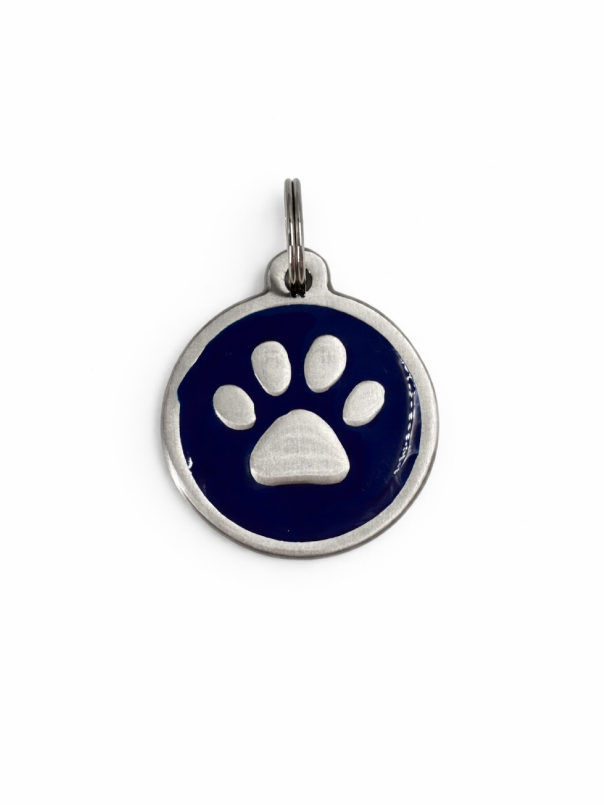 Blue Paw Print Pet ID Tag