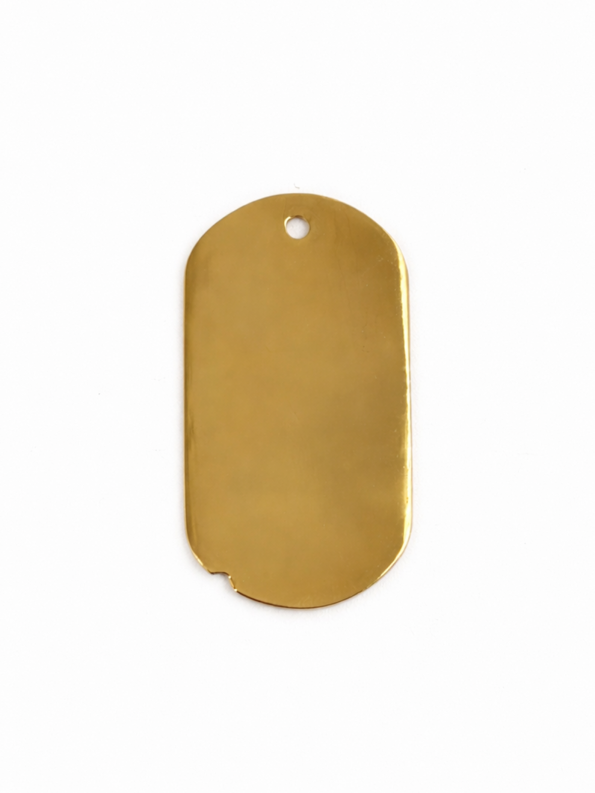 Classic Gold Dog Tag