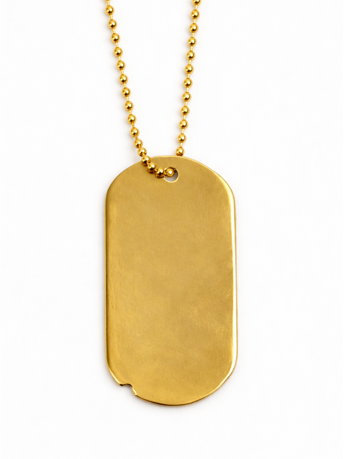 Classic Gold Dog Tag