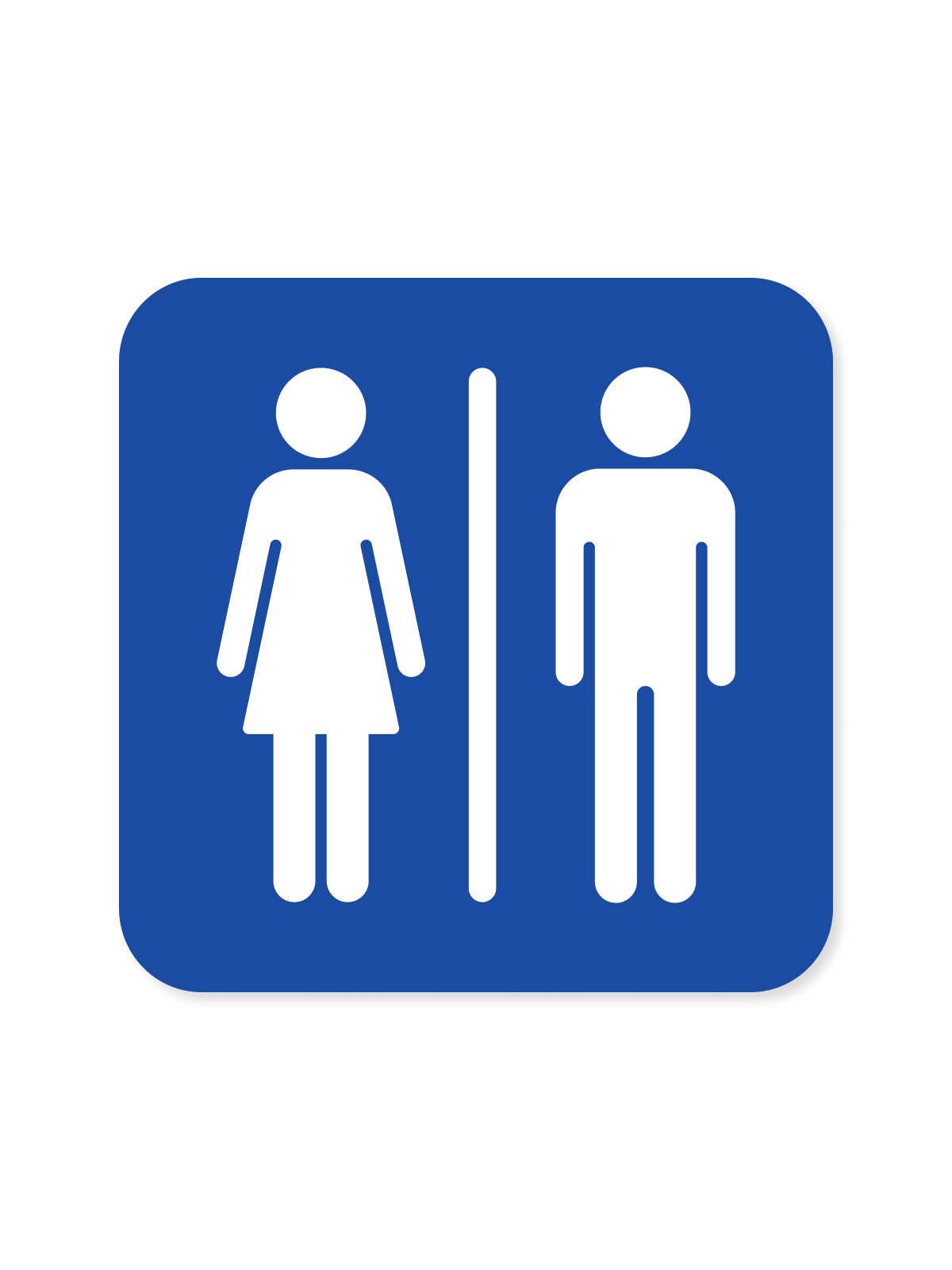 "All-Gender Washroom" Aluminum Signs