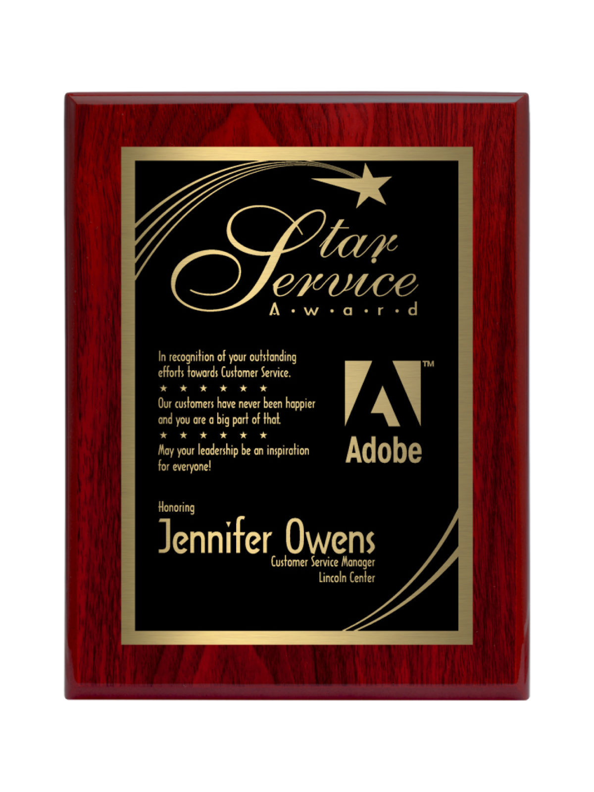 High Gloss Piano Finish Plaques