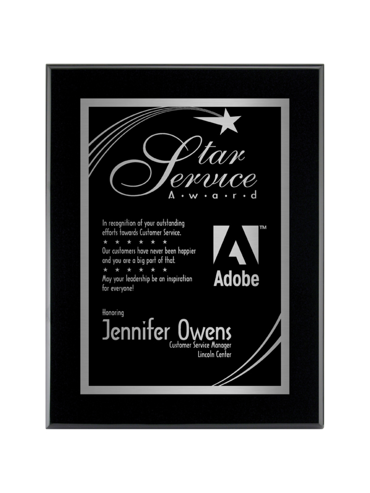High Gloss Piano Finish Plaques