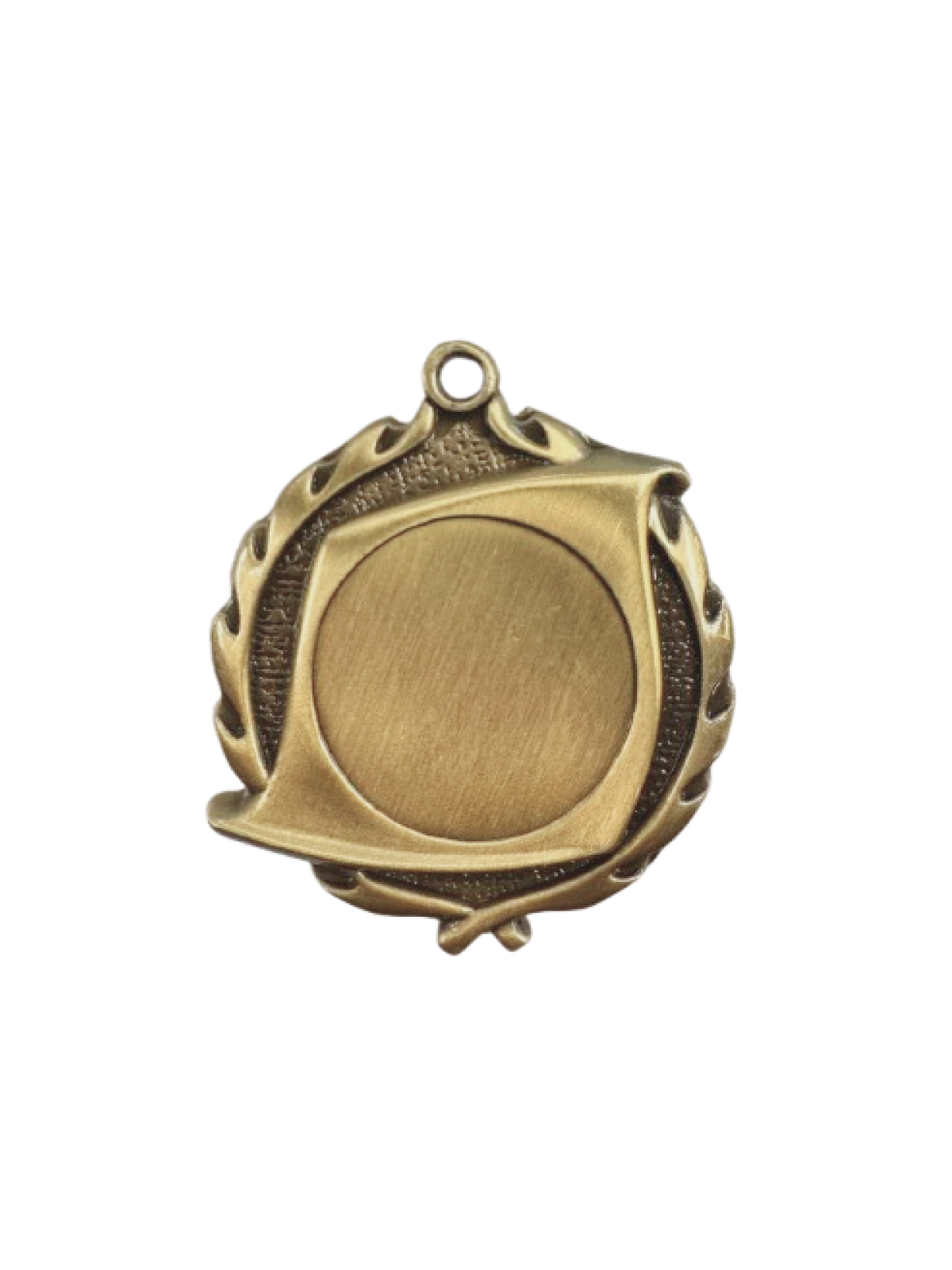 Sculptured Insert Medal – Antique Gold Finish