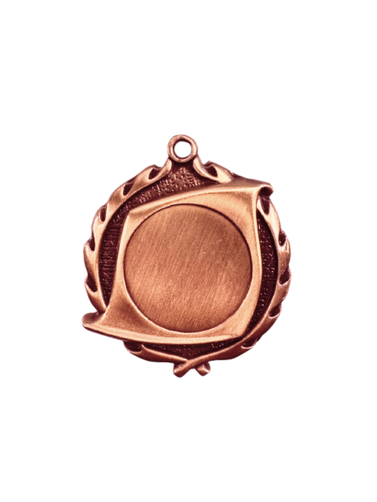 Sculptured Insert Medal – Antique Gold Finish