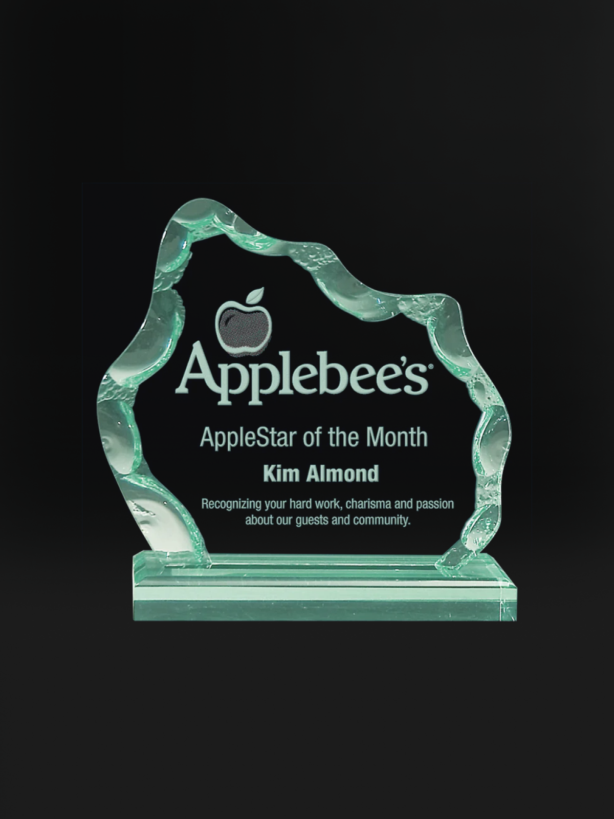 Jade Iceberg Acrylic Award - The Engraving Shoppe