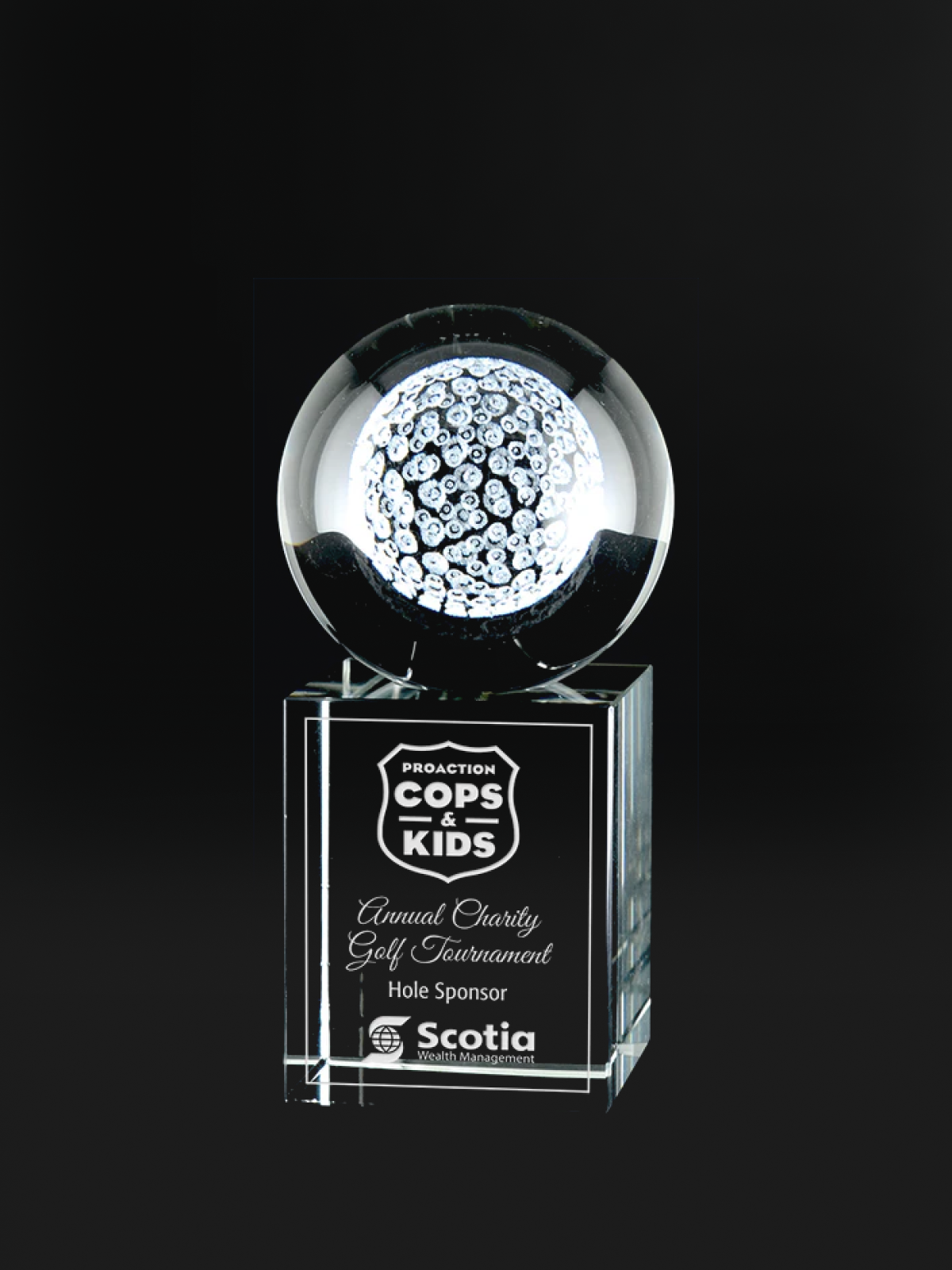 3D Laser Rise & Shine Crystal Award - The Engraving Shoppe