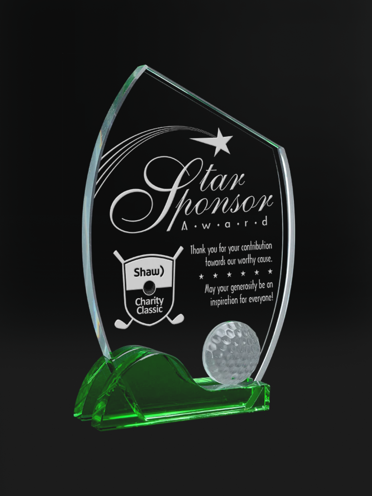 Nicklaus Crystal Award - The Engraving Shoppe