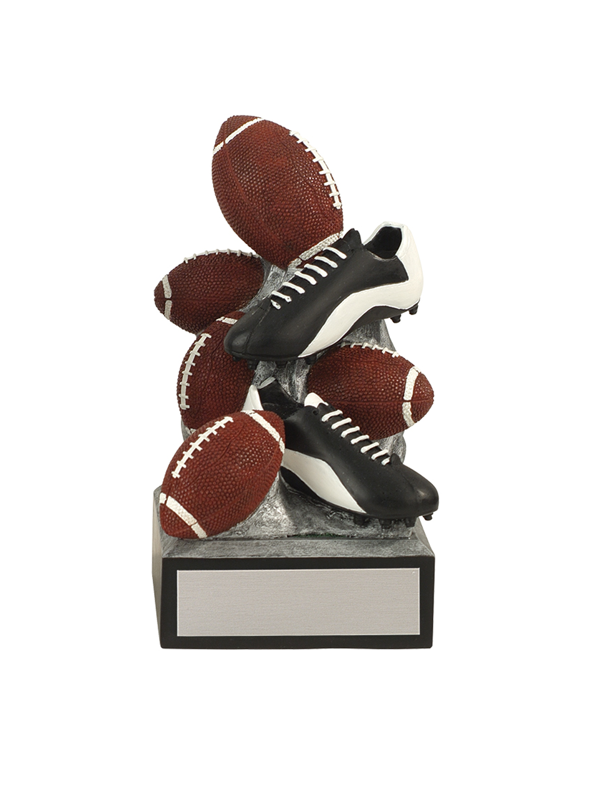 Stacked Balls Football Trophy