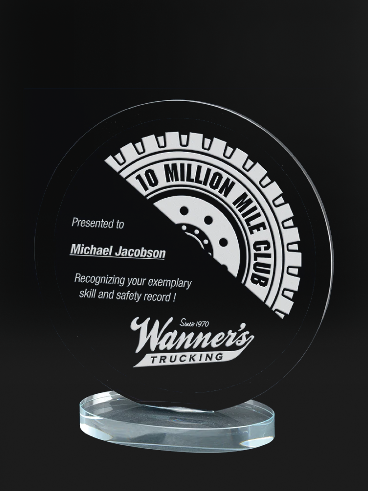 MacDonald Glass Award - The Engraving Shoppe