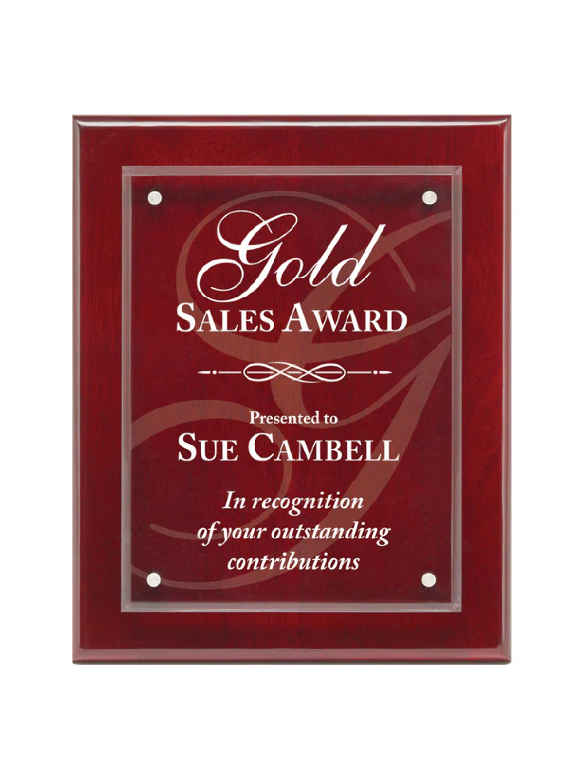 Rosewood Acrylic Plaque - The Engraving Shoppe