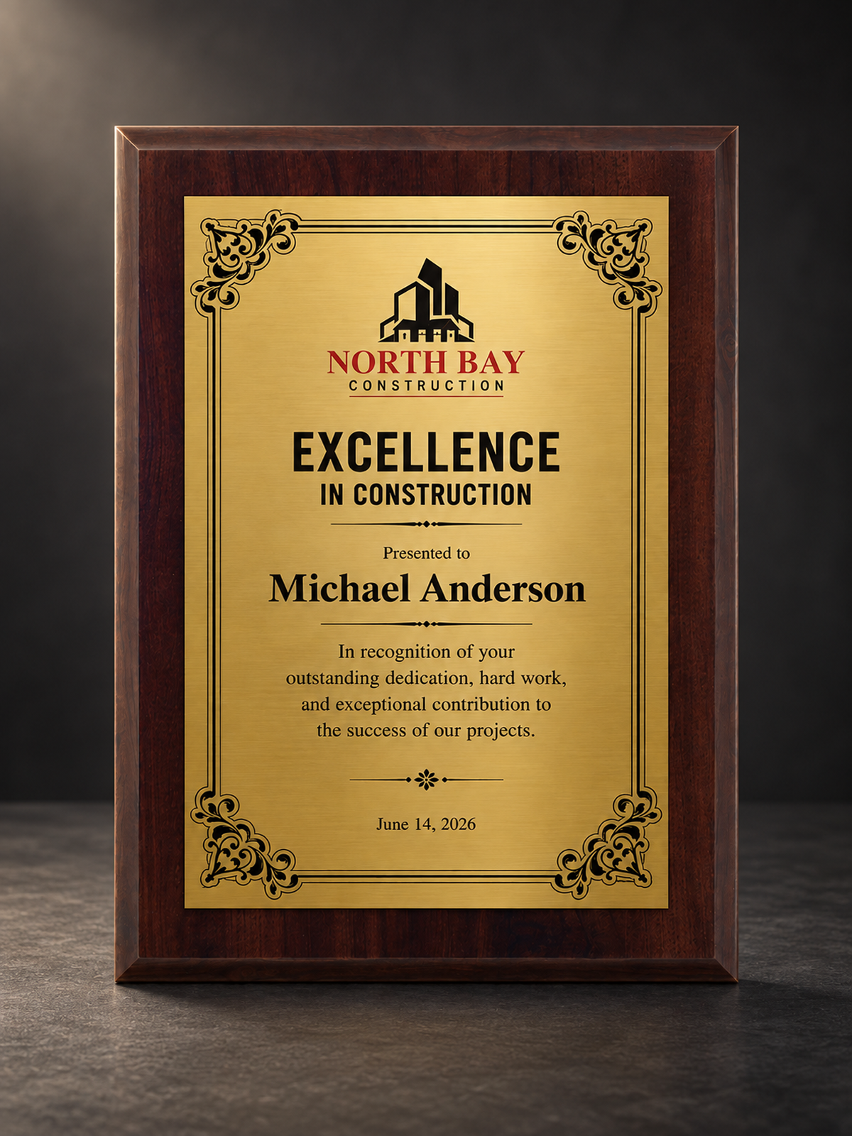 Laminated Wood Plaque