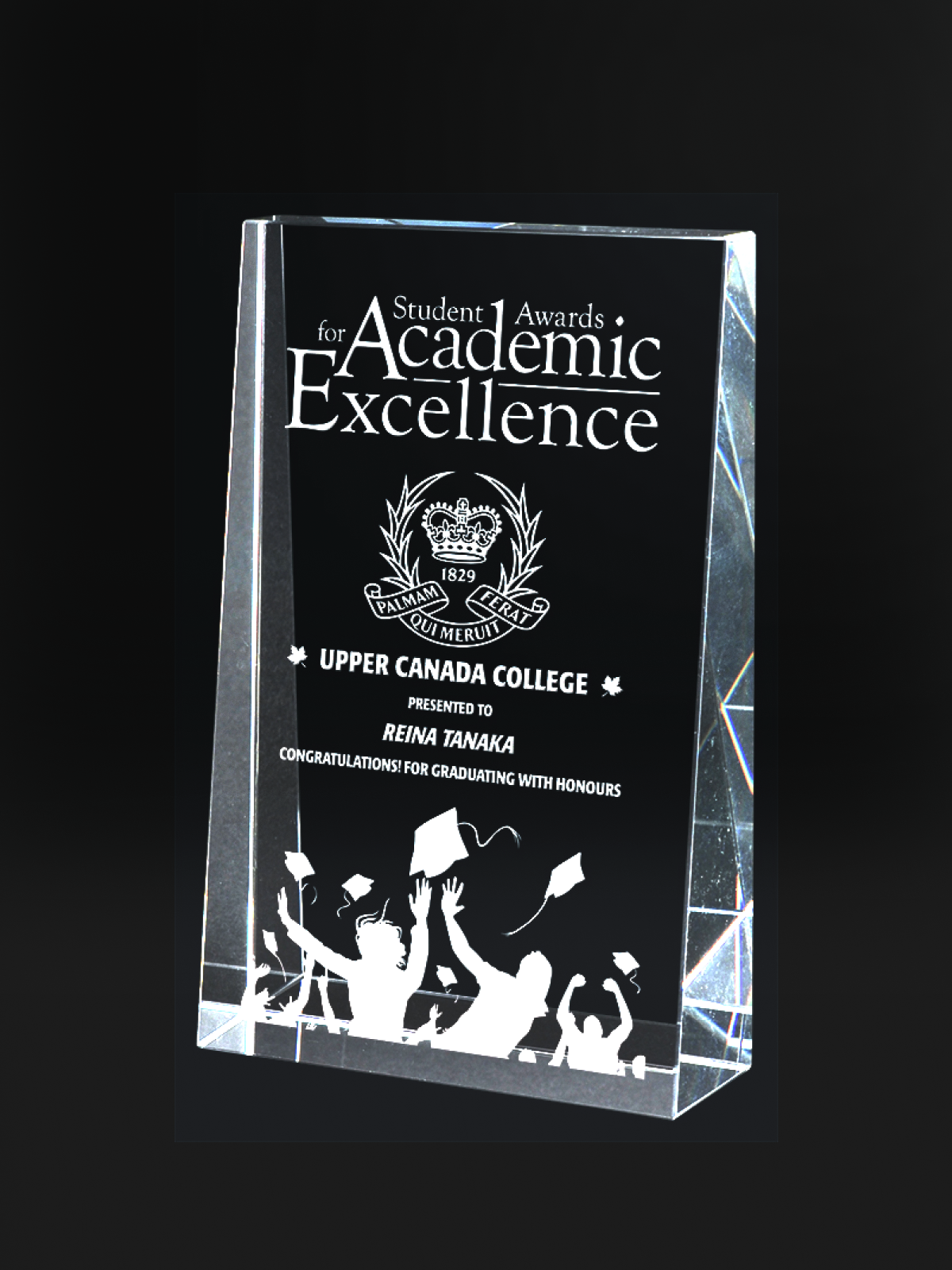Keystone Wedge Crystal Award