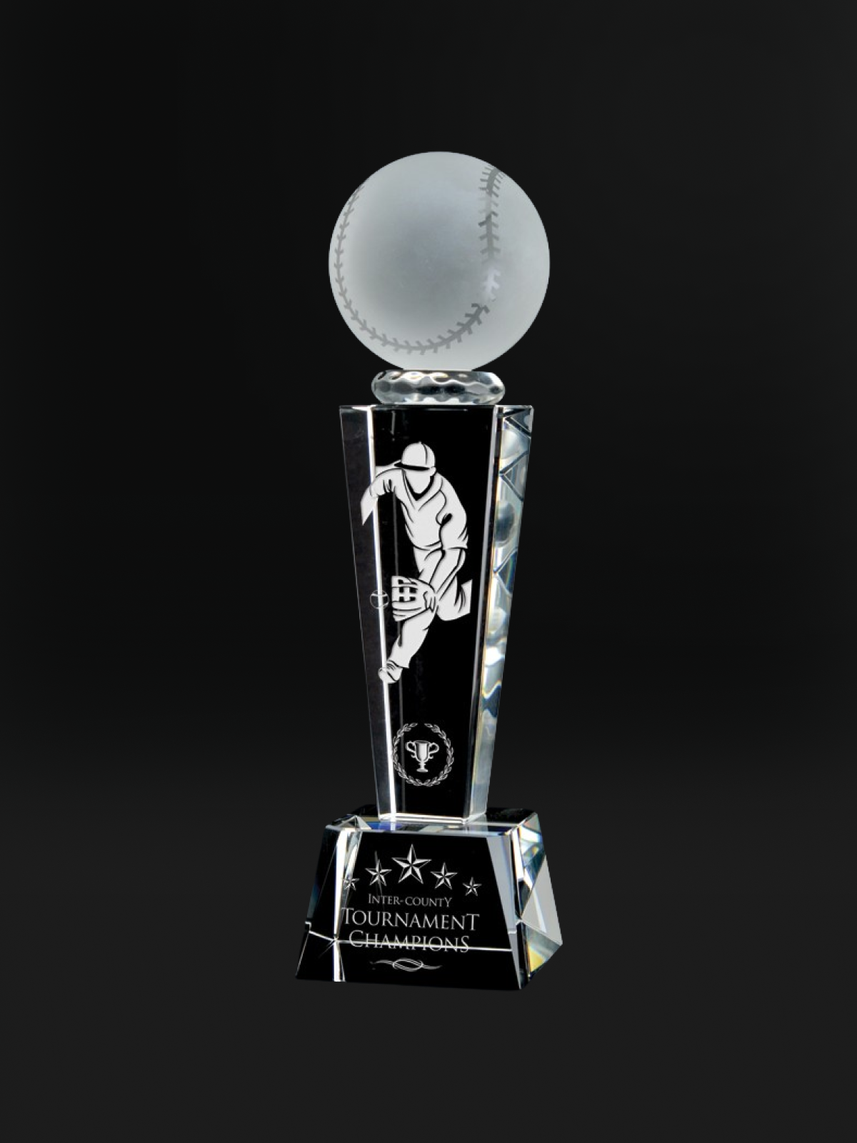 Vapour Baseball Crystal Award