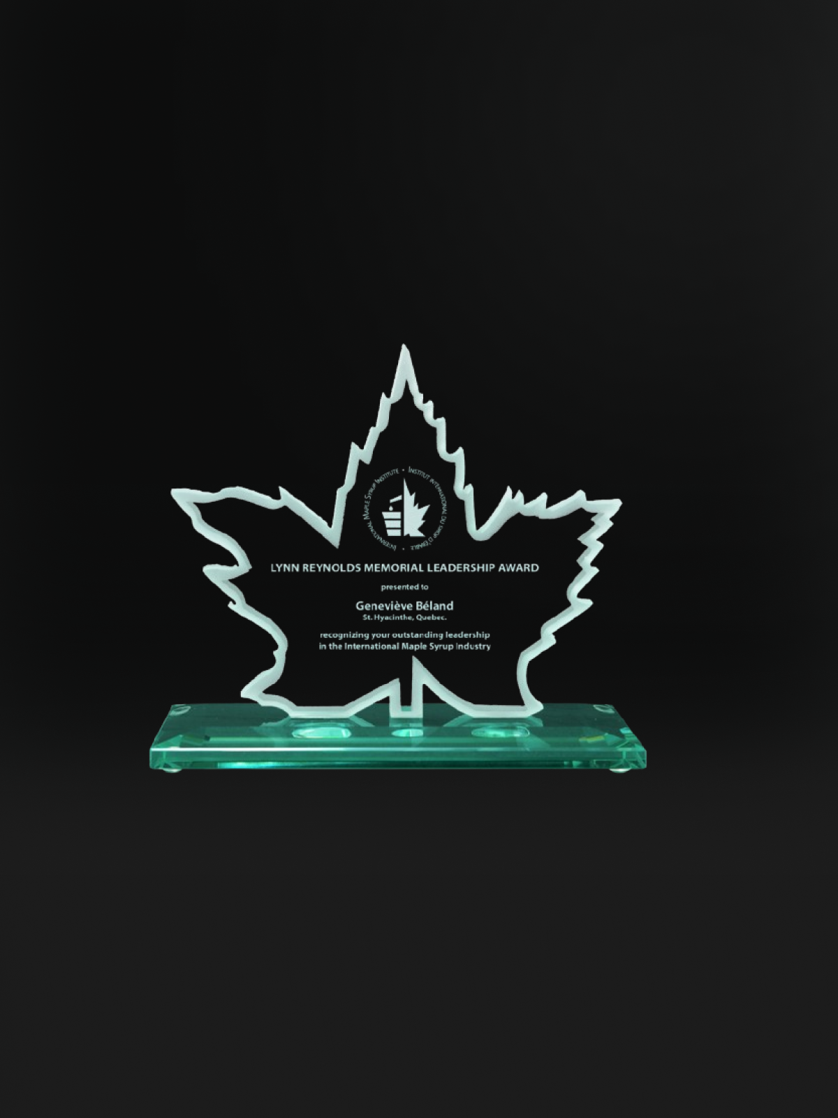 Maple Leaf Glass Award