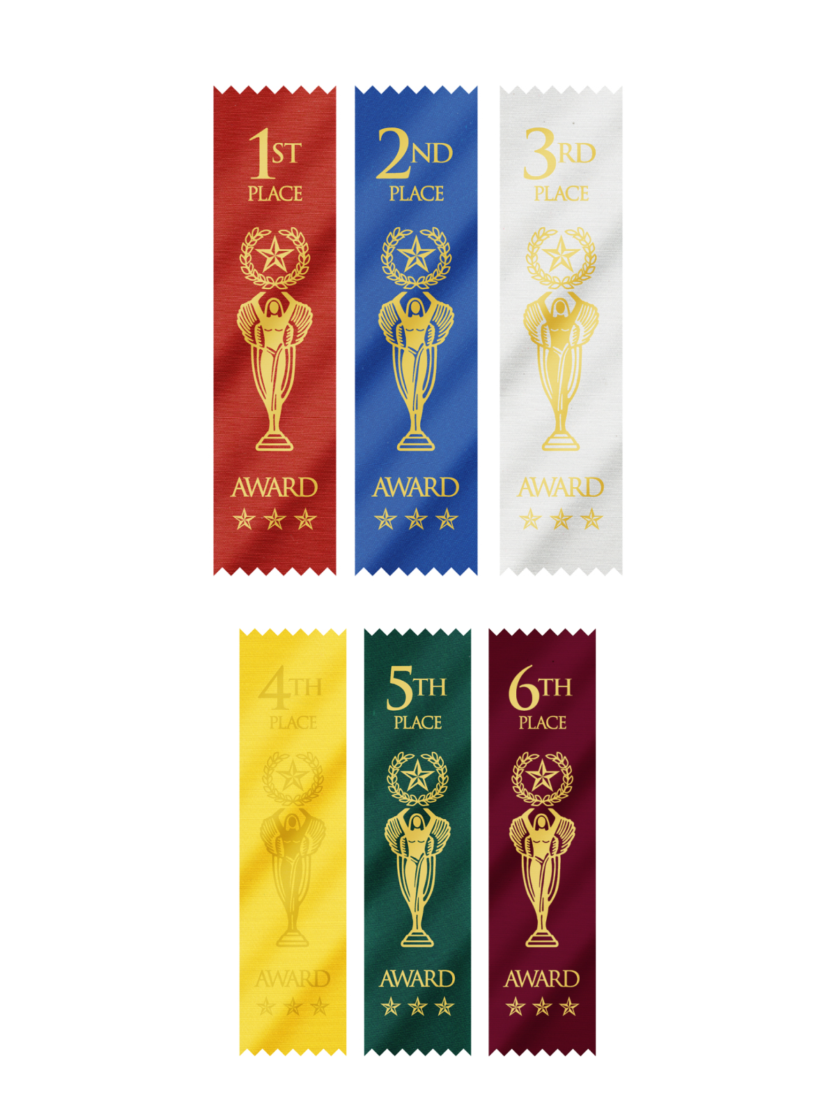 English 1st to 6th Ribbons – TES: The Engraving Shoppe