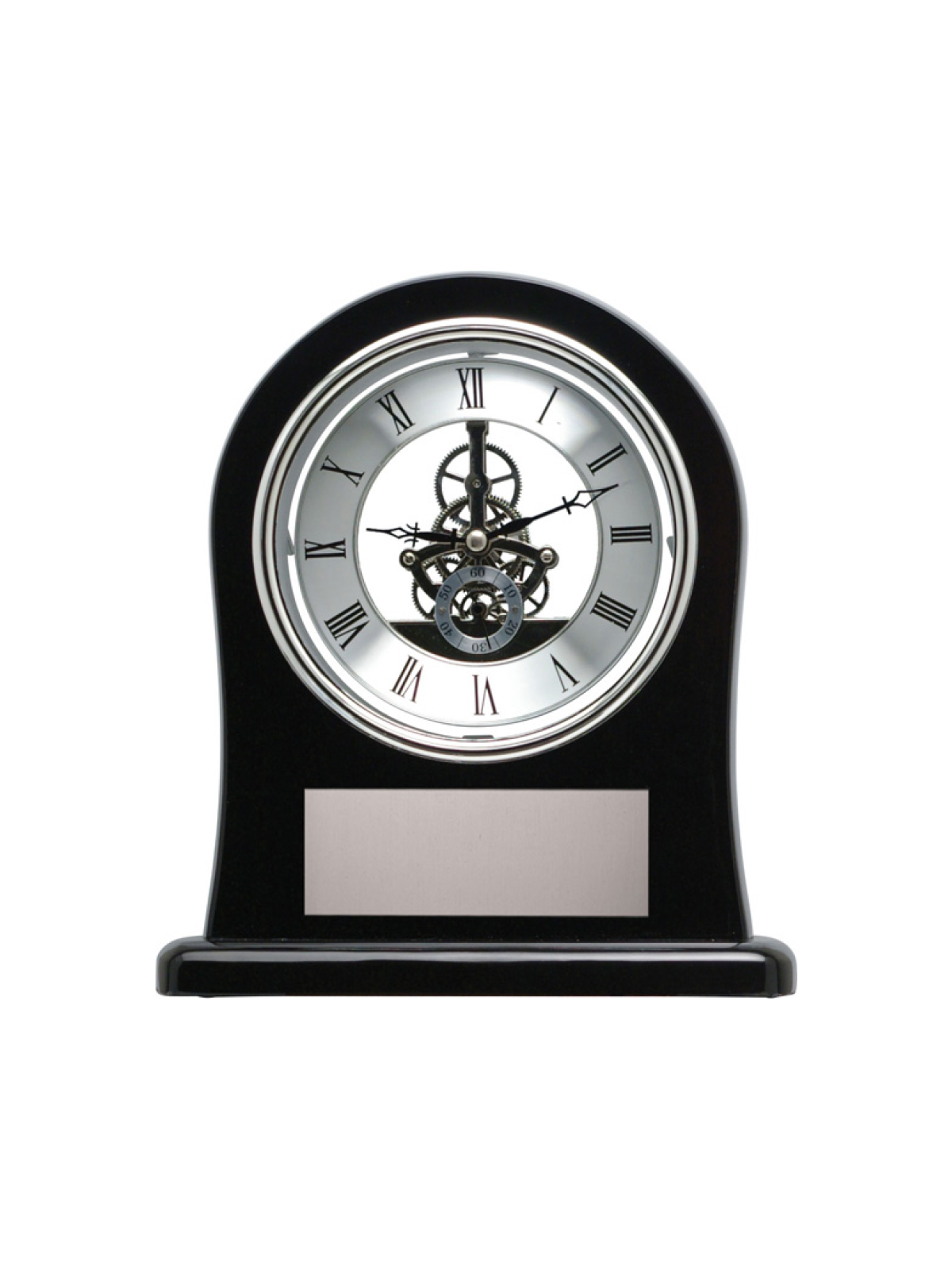 Black Skeleton Clock - The Engraving Shoppe