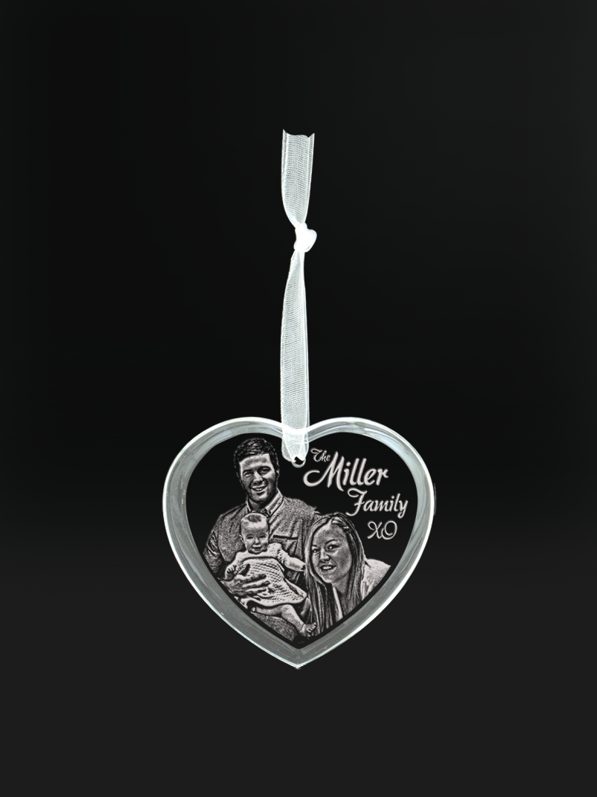 Crystal Heart - The Engraving Shoppe