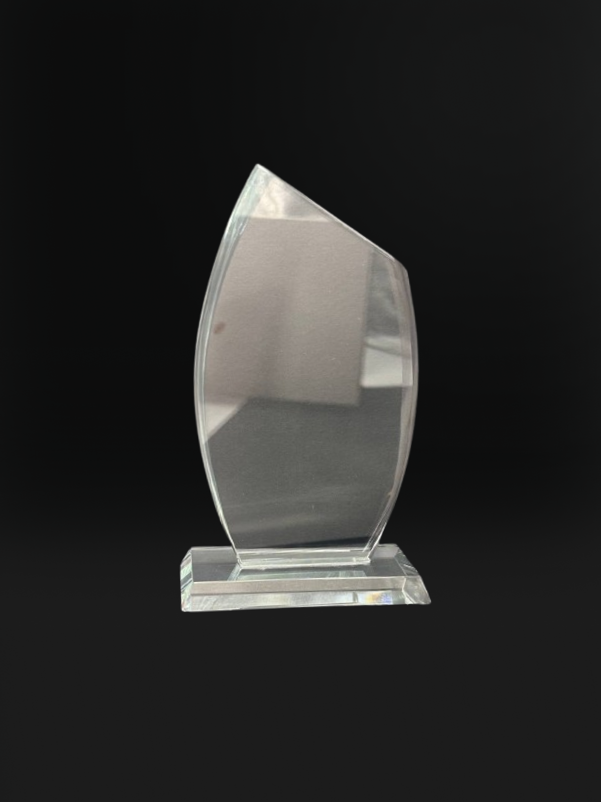 Sleek Glass Flame Award