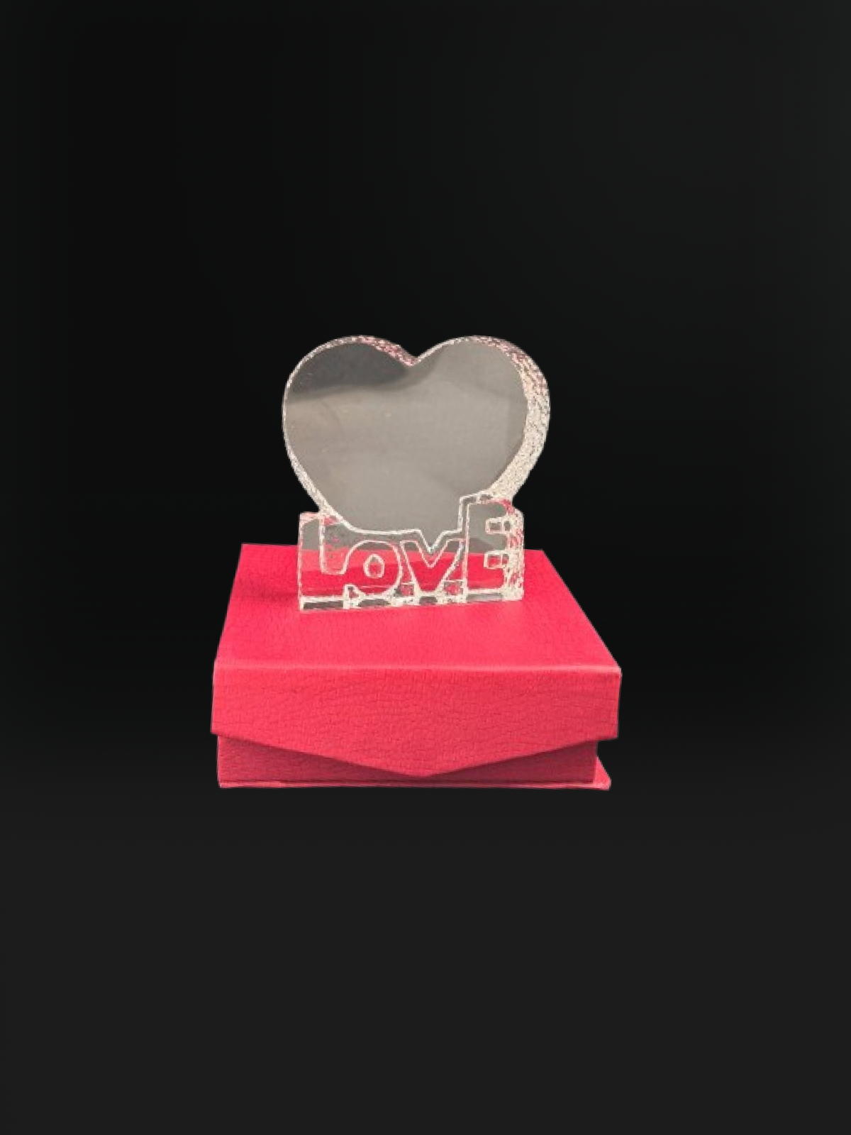 Glass Love Heart Award
