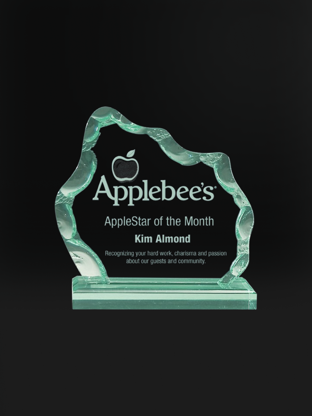 Jade Iceberg Acrylic Award