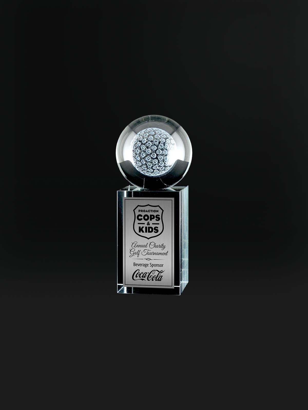 3D Laser Rise & Shine Crystal Award Medium