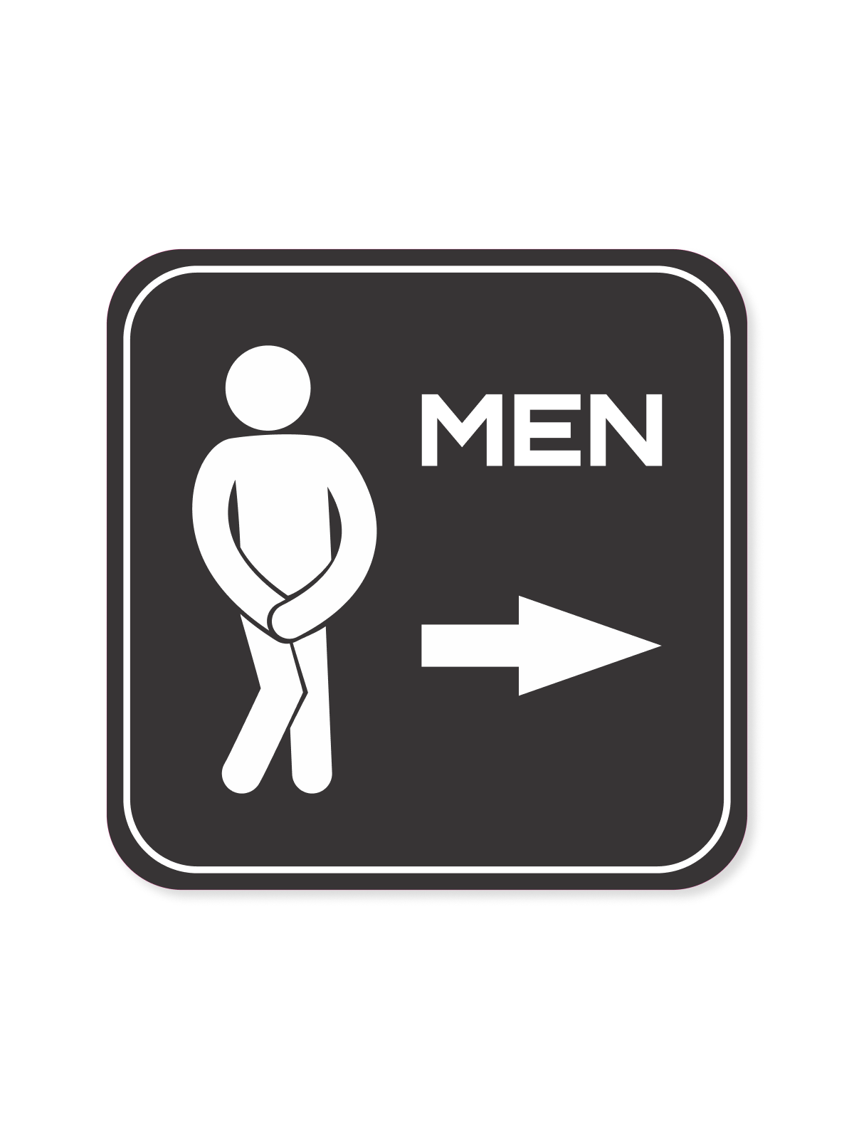 "Man`s & Woman`s Washroom" Aluminum Signs