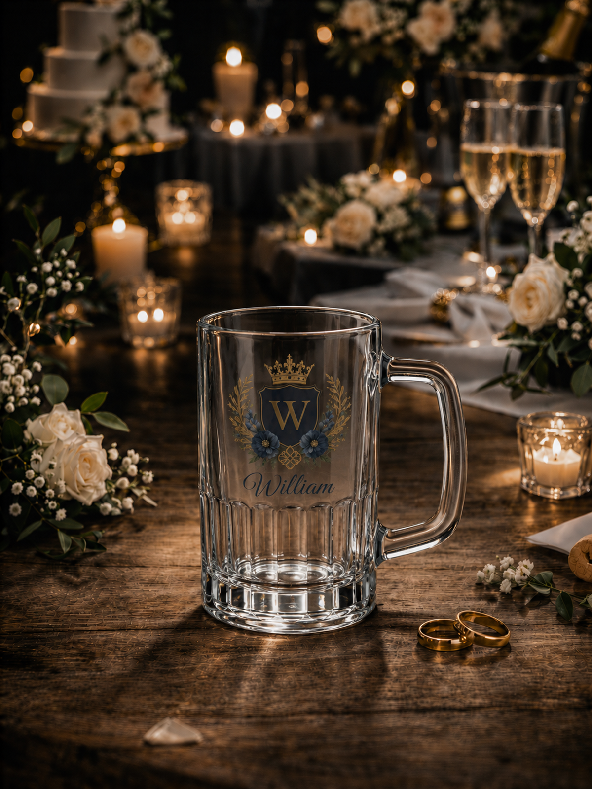 Wedding Beer Mug - 16 oz
