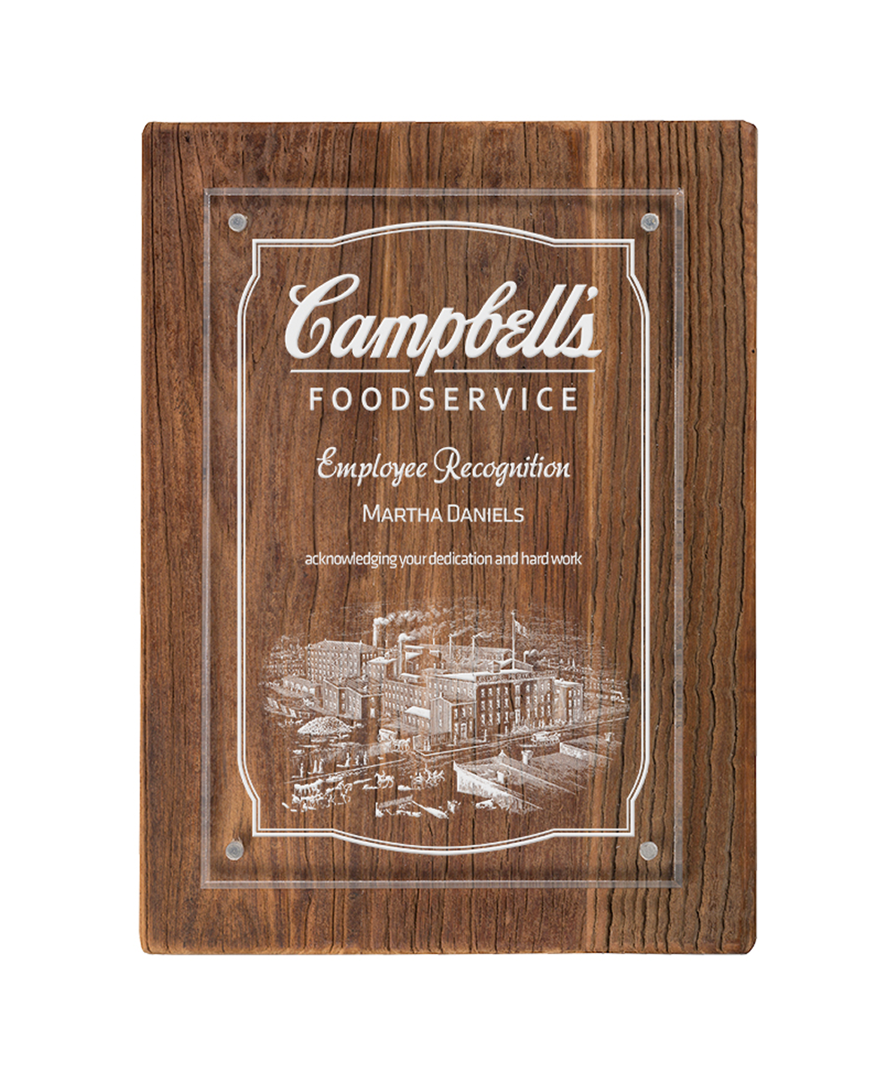 Magna Acrylic Plaques - Reclaimed Wood