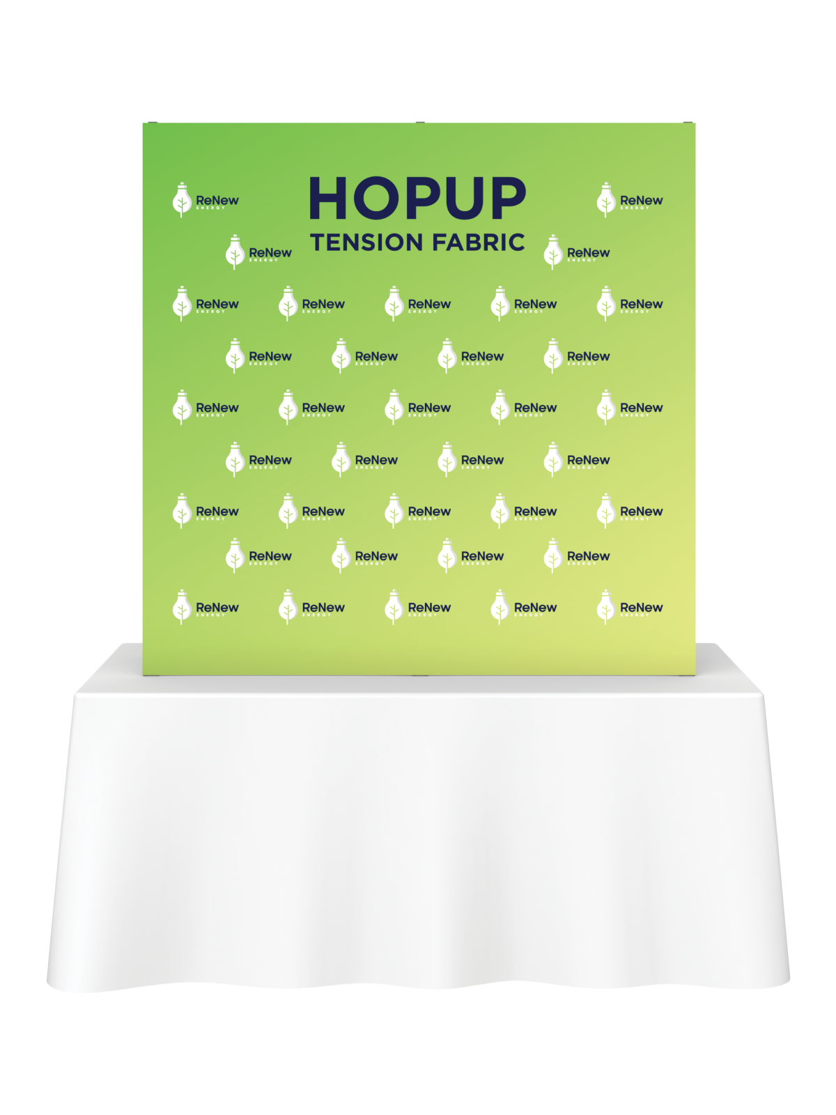 Hopup™ Straight Tabletop Tension Fabric Display - The Engraving Shoppe