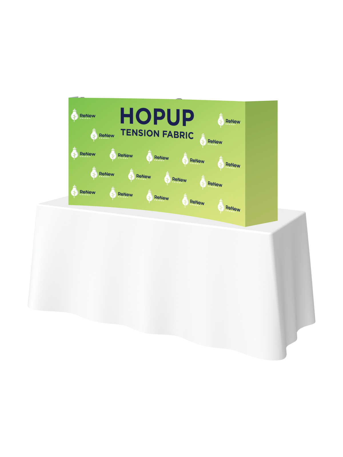 Hopup™ Curved Tabletop Tension Fabric Display - The Engraving Shoppe