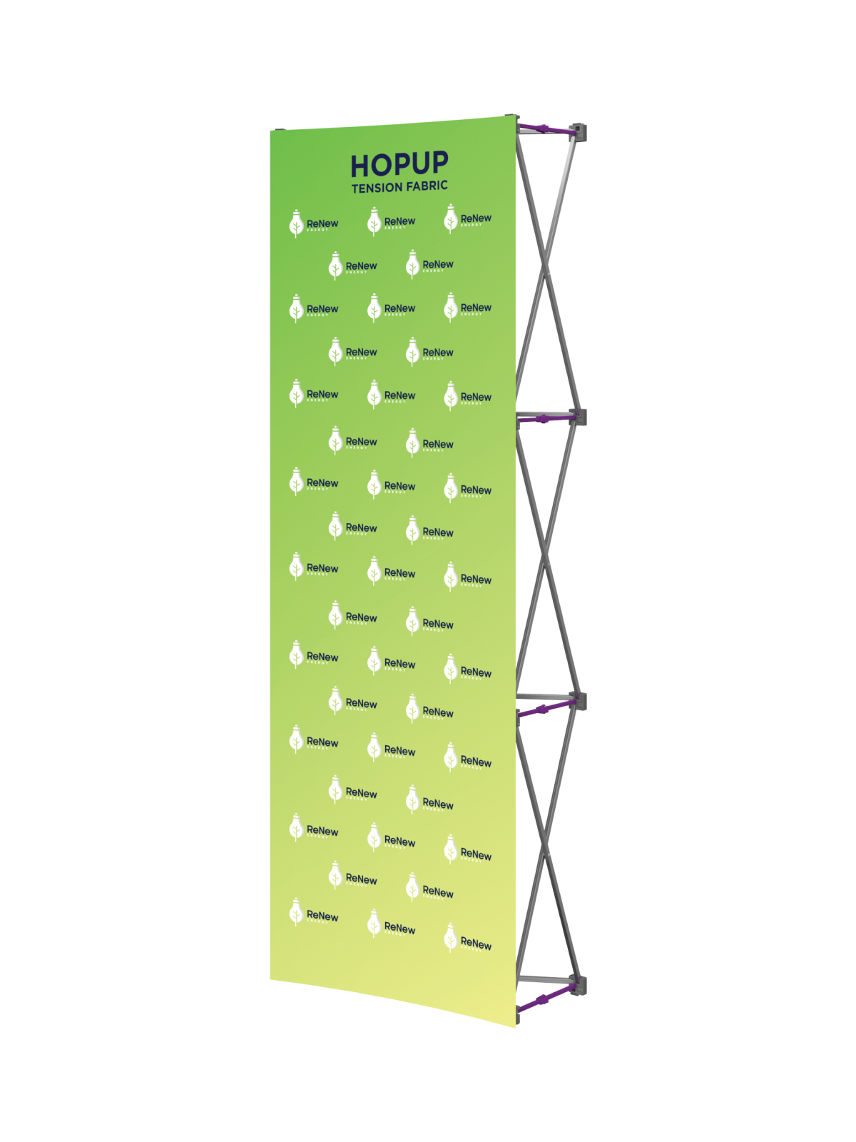 Hopup™ Straight Full Height Tension Fabric Display - The Engraving Shoppe