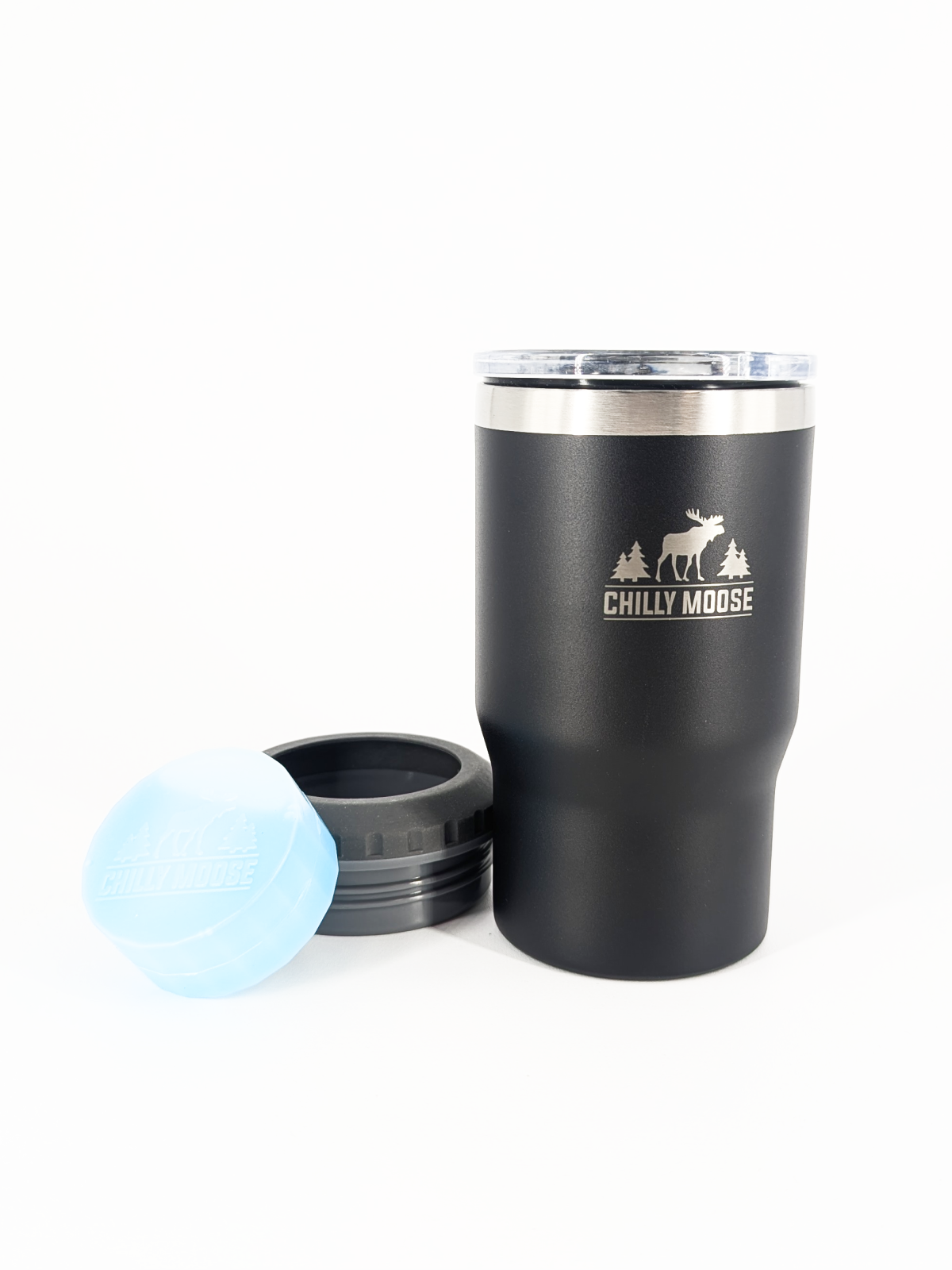 Brent 14oz 5‑IN‑1 Tumbler — Chilly Moose (Midnight)