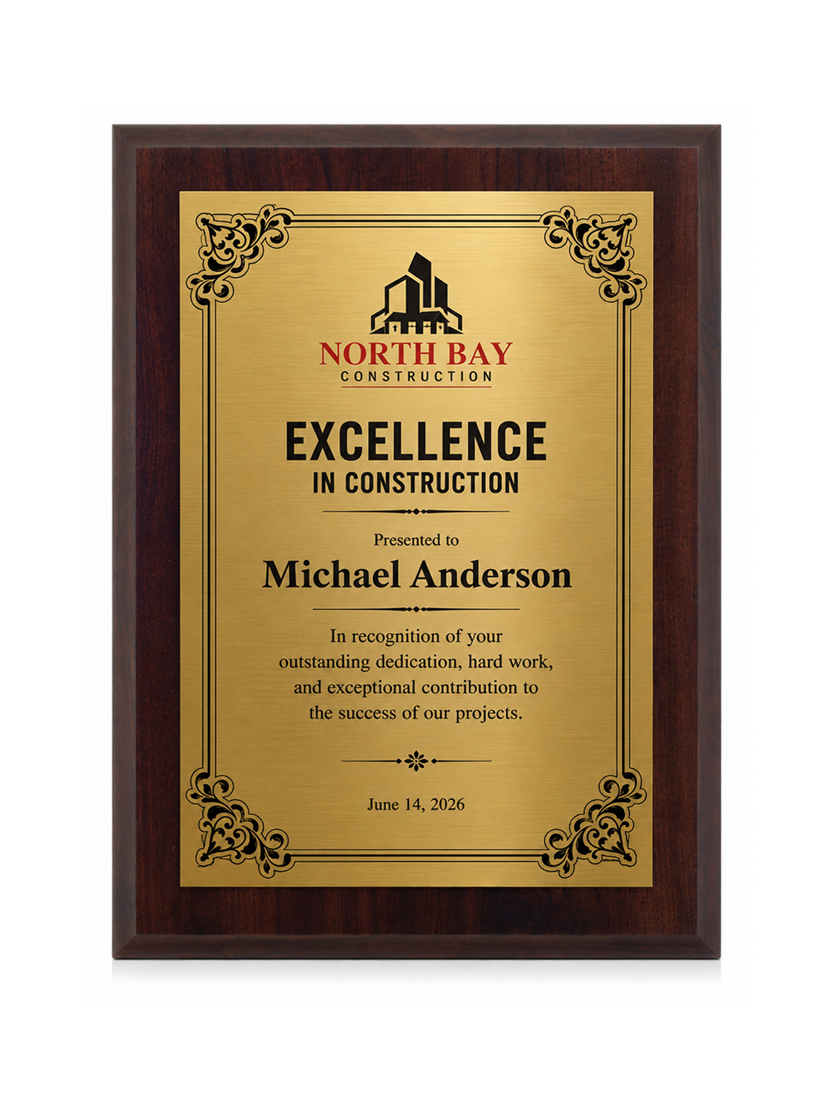 Laminated Wood Plaque