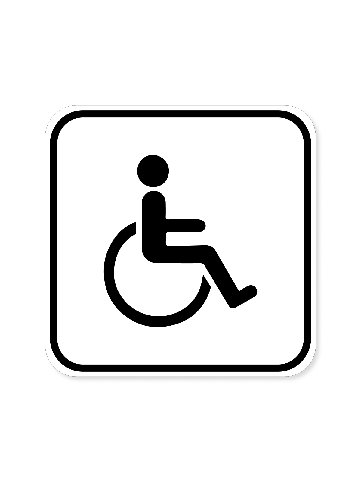 "Accessible Washroom" Aluminum Signs