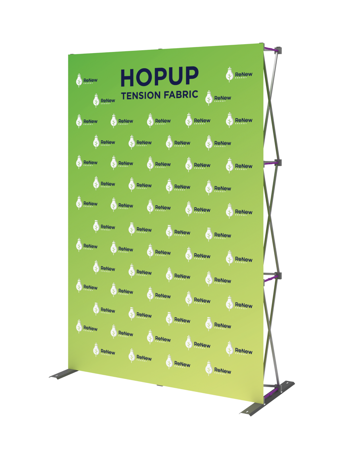 Hopup™ Straight Full Height Tension Fabric Display - 5 ft