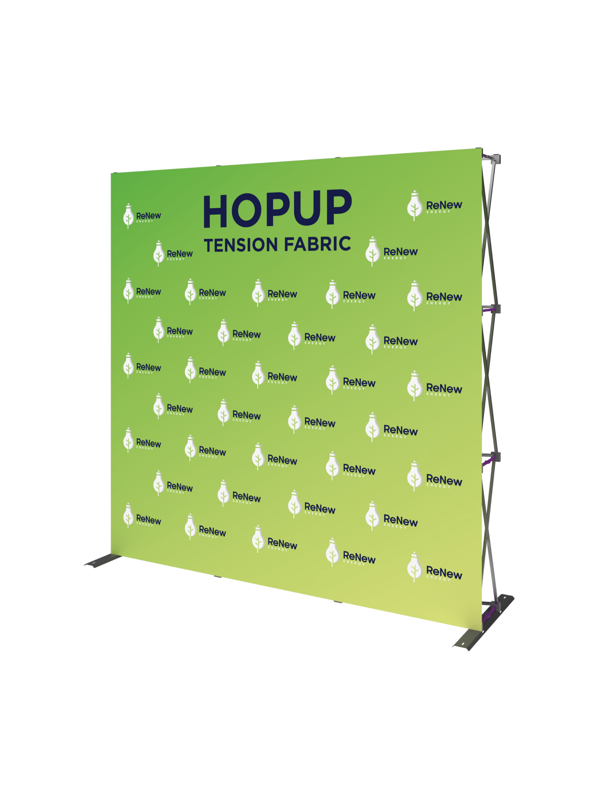 Hopup™ Straight Full Height Tension Fabric Display - 7.5 ft