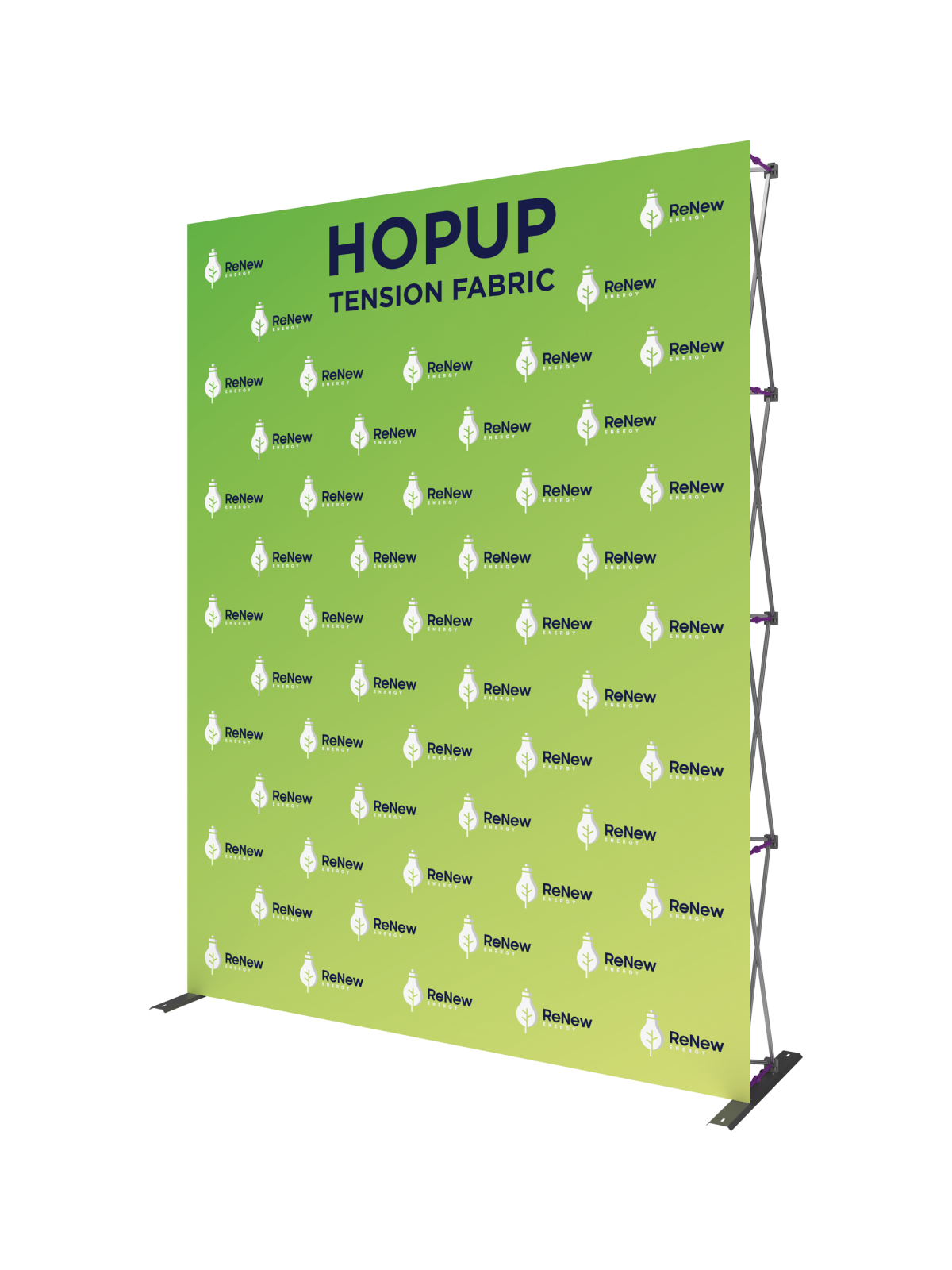 Hopup™ Straight Full Height Tension Fabric Display - 7.5 ft