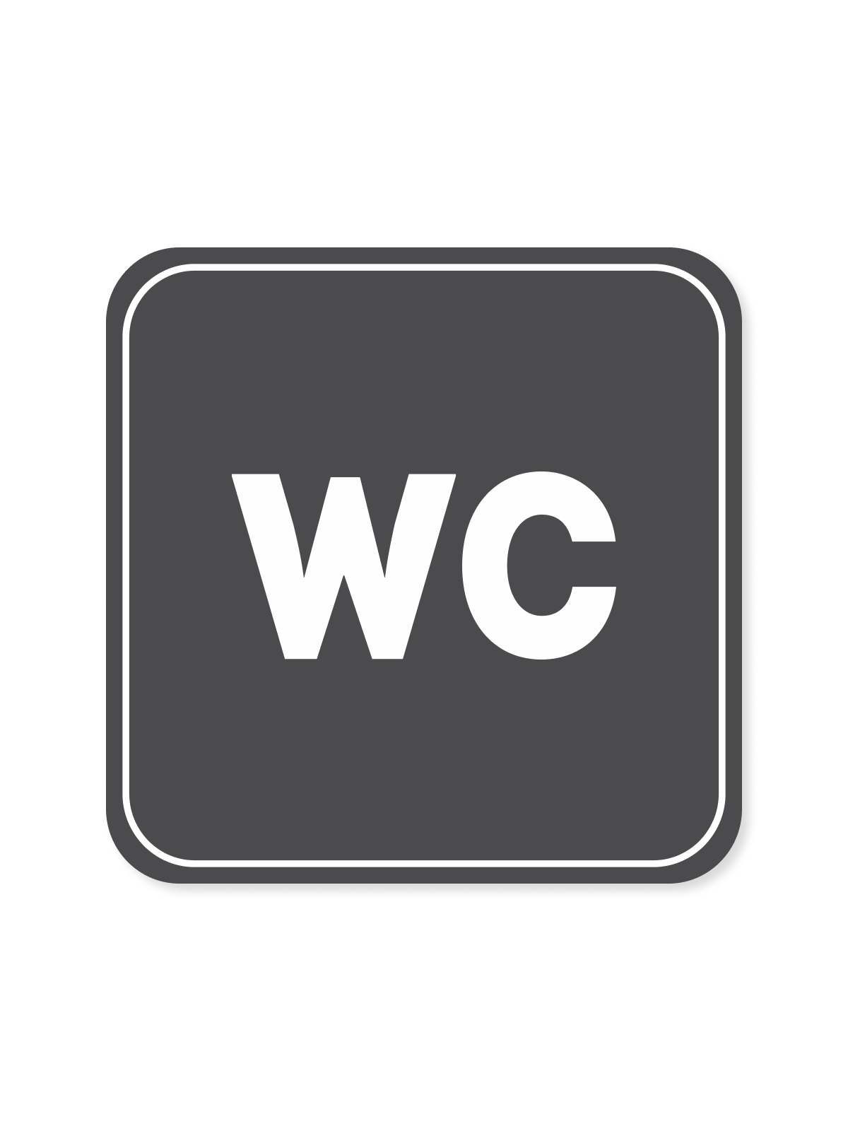 "All-Gender Washroom" Aluminum Signs