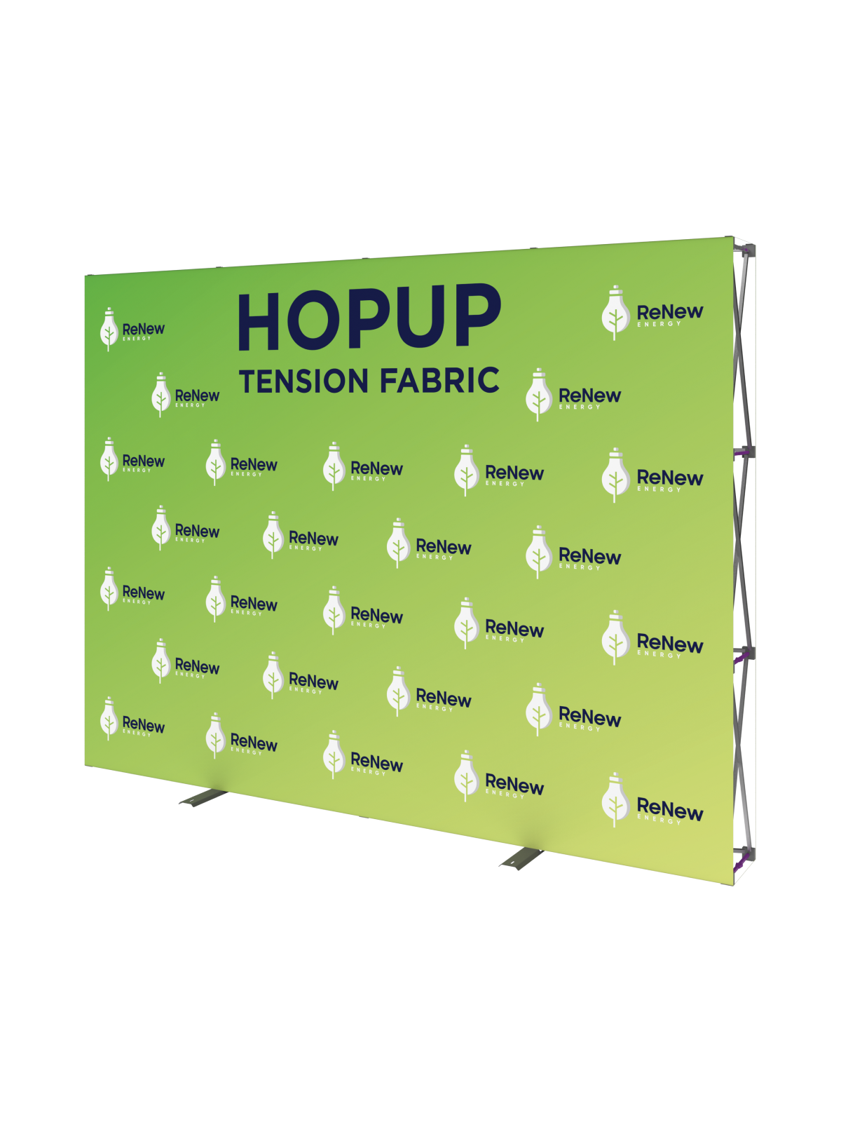 Hopup™ Straight Full Height Tension Fabric Display - 10 ft