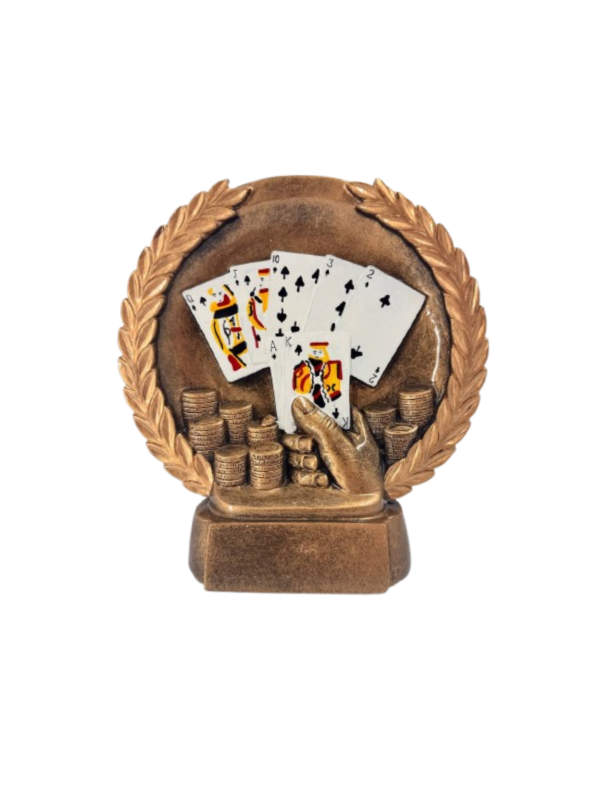 Royal Flush Poker Trophy