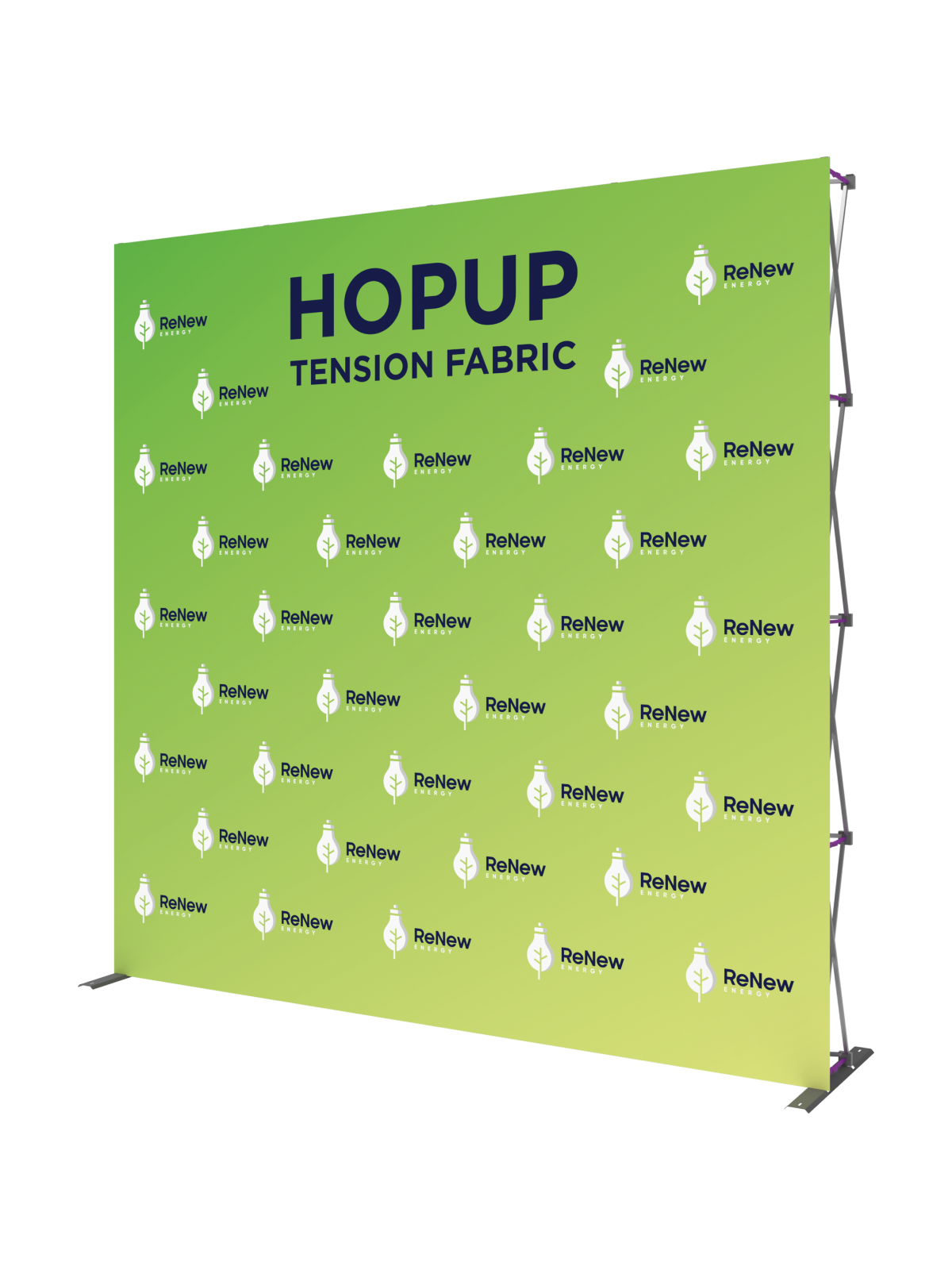 Hopup™ Straight Full Height Tension Fabric Display - 10 ft