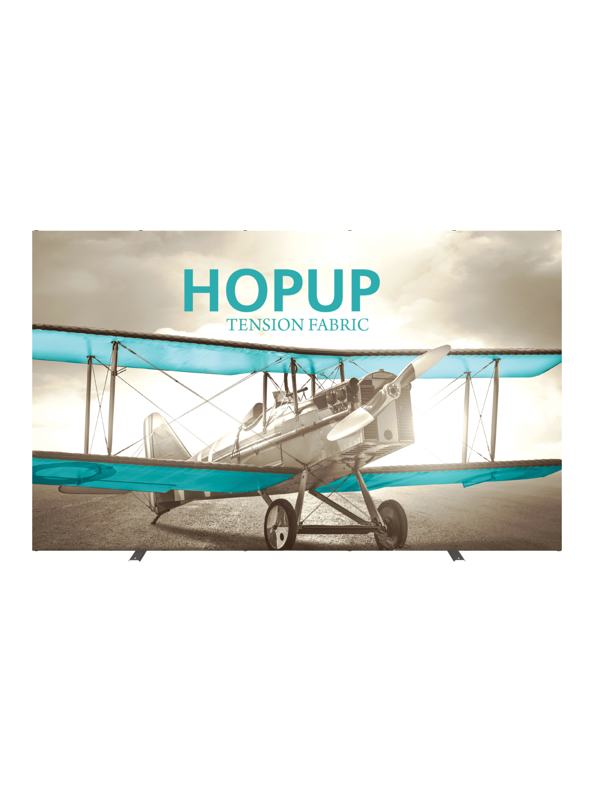 Hopup™ Straight Full Height Tension Fabric Display - 12 ft