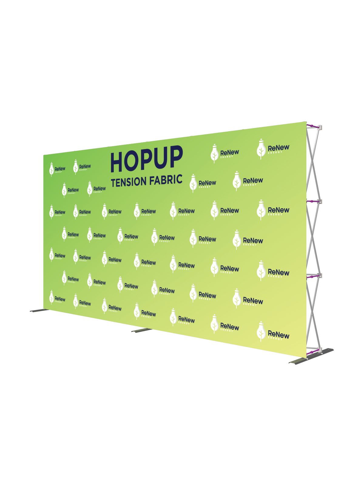 Hopup™ Straight Full Height Tension Fabric Display - 15 ft