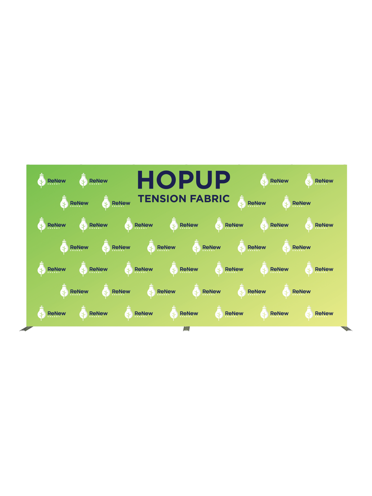 Hopup™ Straight Full Height Tension Fabric Display - 15 ft