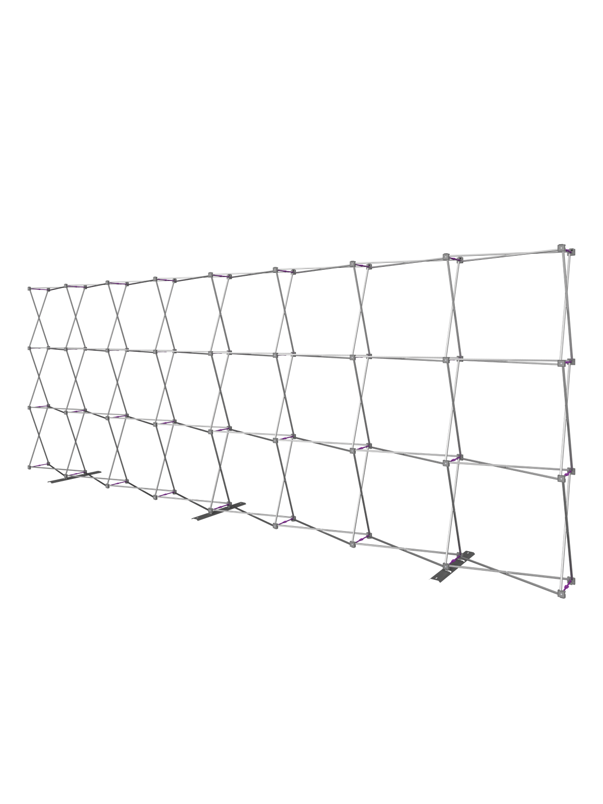 Hopup™ Straight Full Height Tension Fabric Display - 20 ft