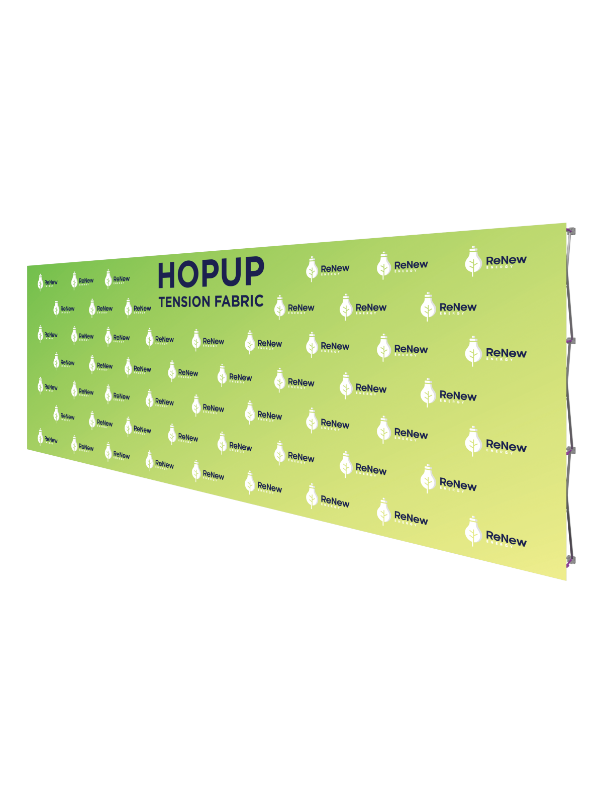 Hopup™ Straight Full Height Tension Fabric Display - 20 ft