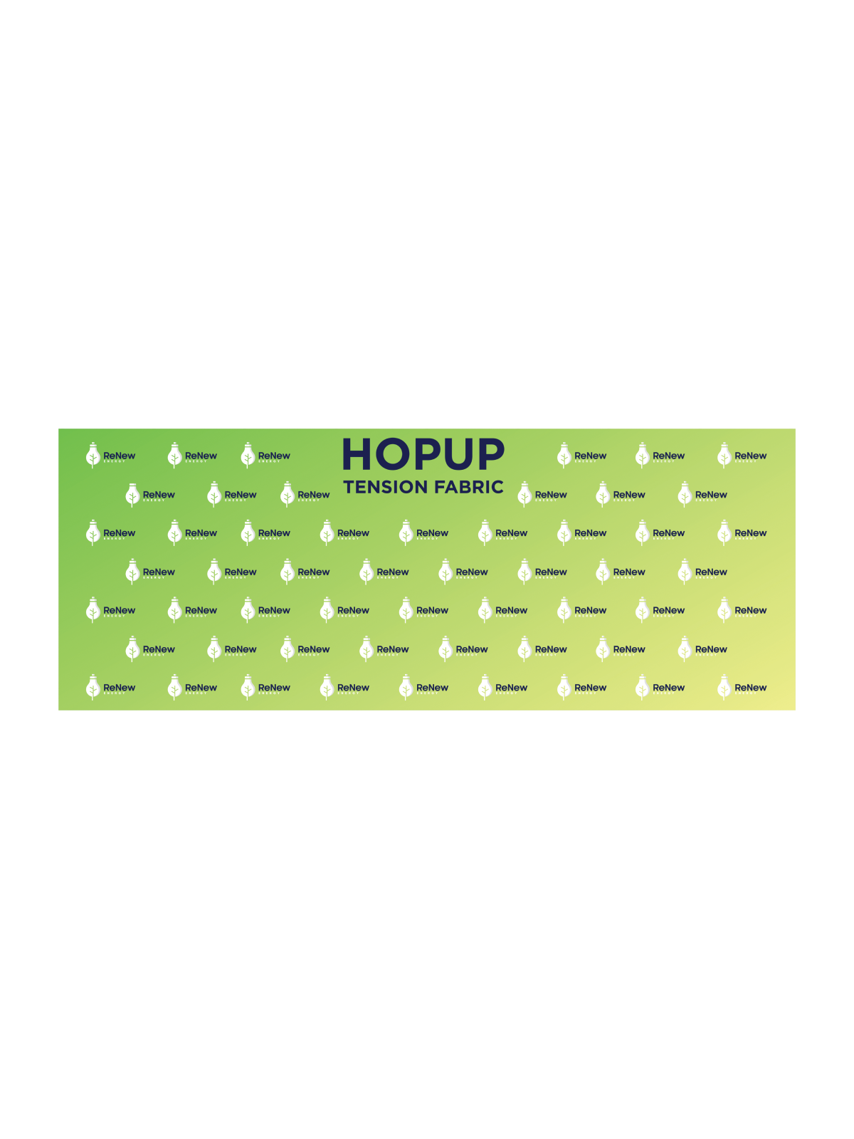 Hopup™ Straight Full Height Tension Fabric Display - 20 ft