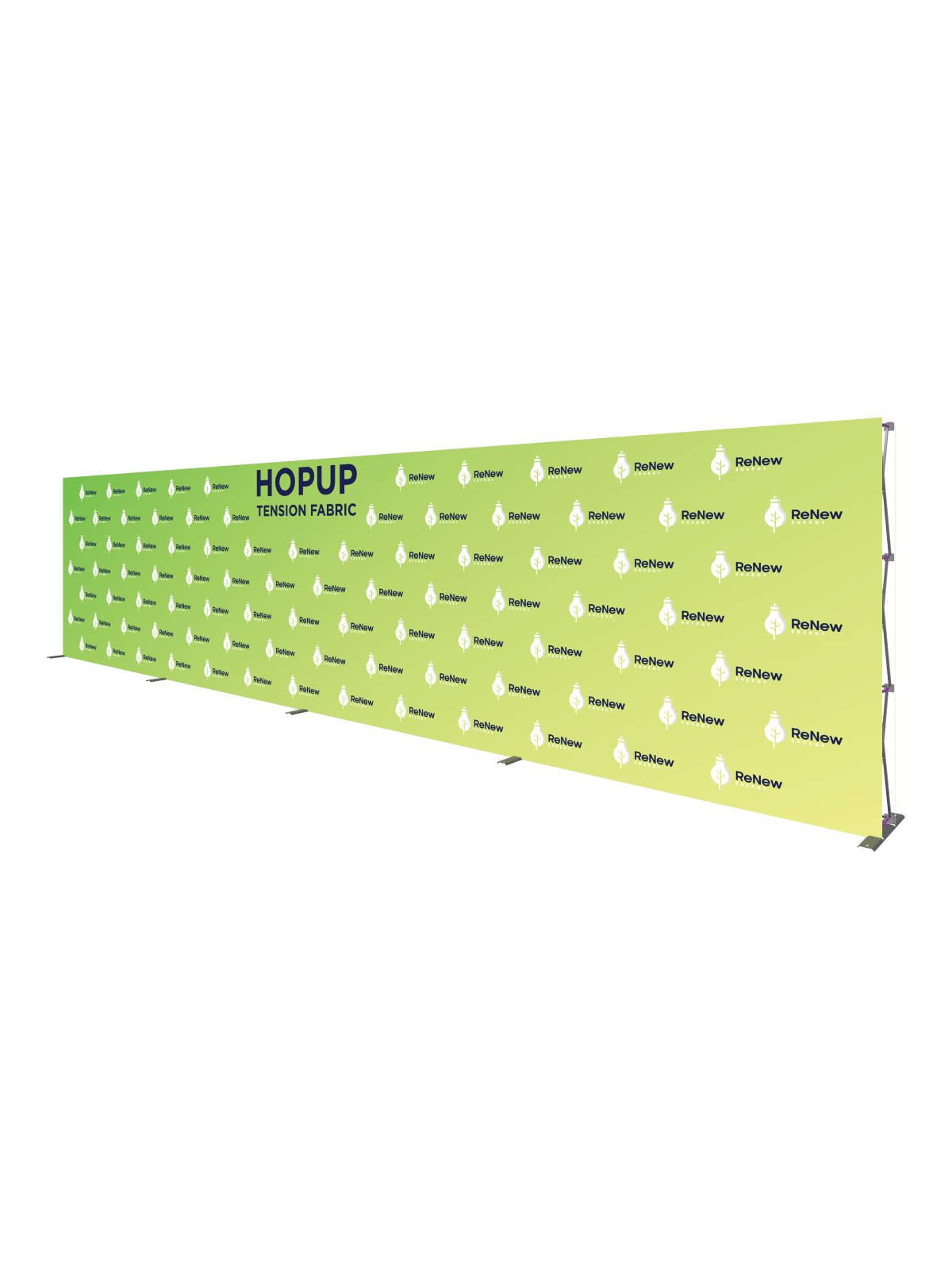 Hopup™ Straight Full Height Tension Fabric Display - 30 ft