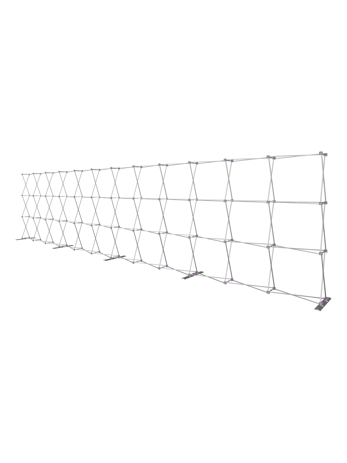 Hopup™ Straight Full Height Tension Fabric Display - 30 ft