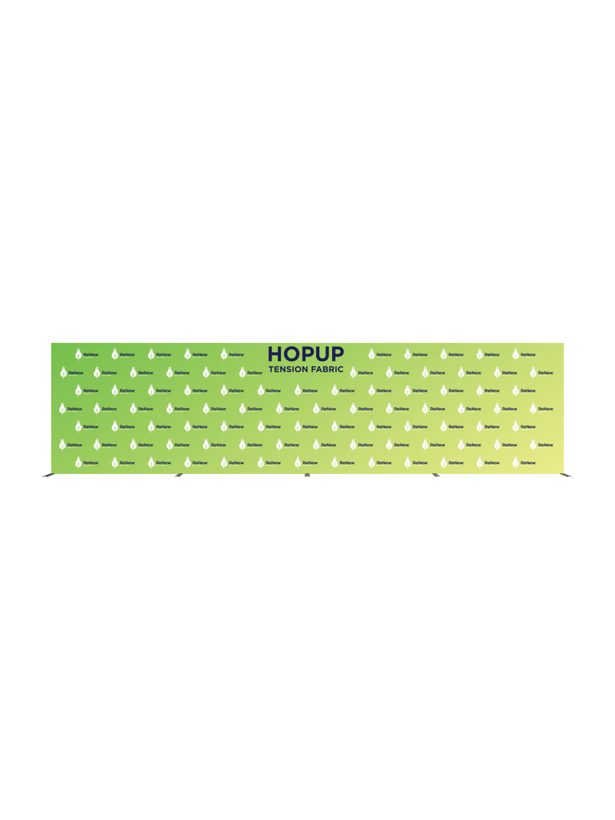 Hopup™ Straight Full Height Tension Fabric Display - 30 ft